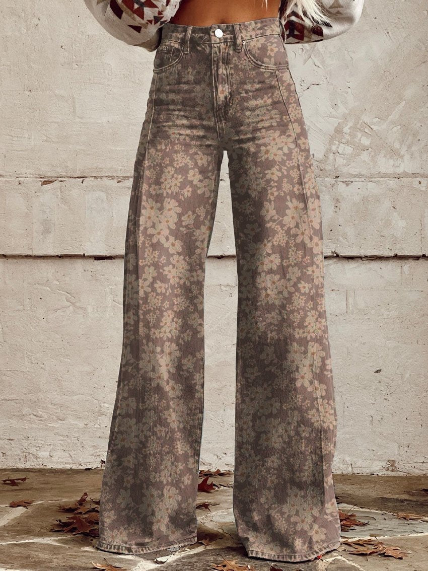 Wide-Leg Thermal Jeans