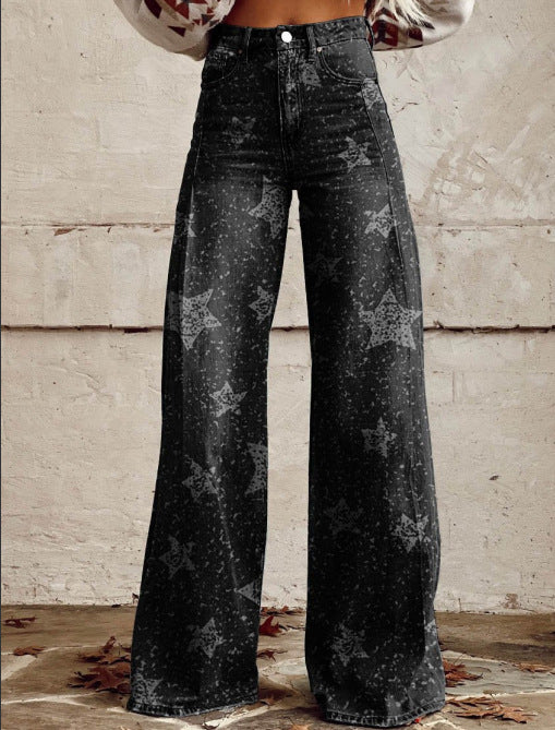 Wide-Leg Thermal Jeans