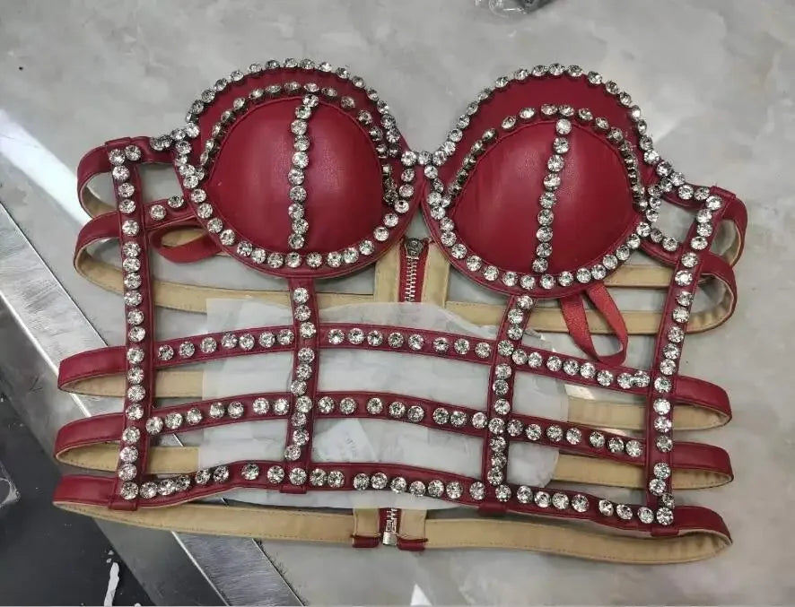 Streetwear Diamonds Denim Top