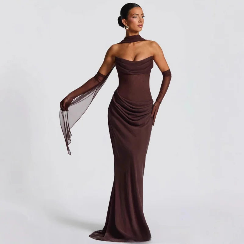 Elegant Mesh Three-Piece Set