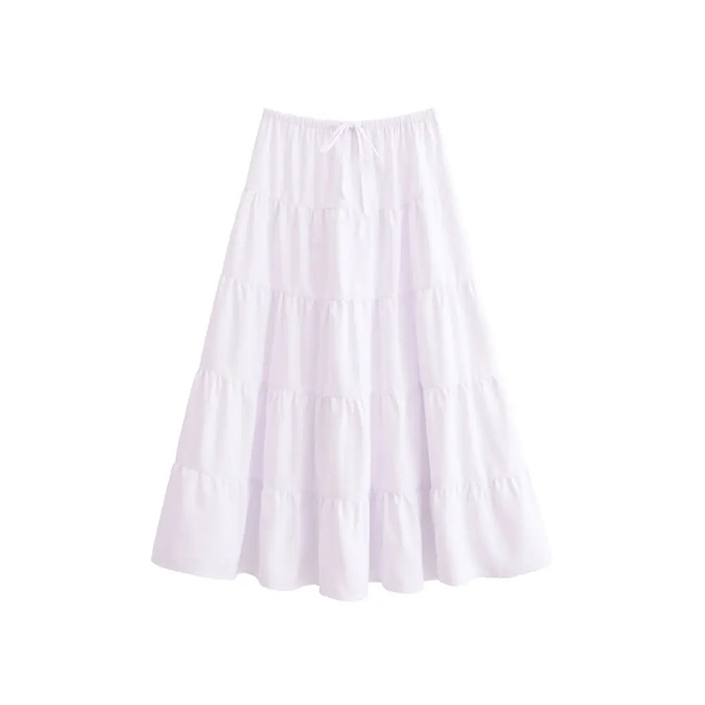 Crop Top High Waist Skirt Set Women