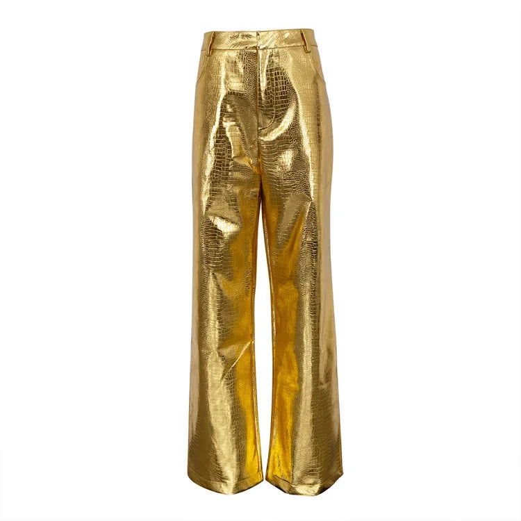 High Waist Straight Pants Long Trousers