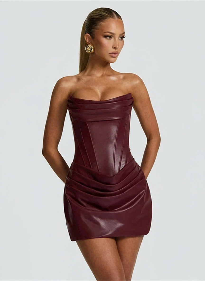 Sexy  Night Club  Leather Corset