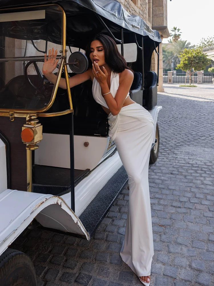 Solid Maxi Sexy Dress