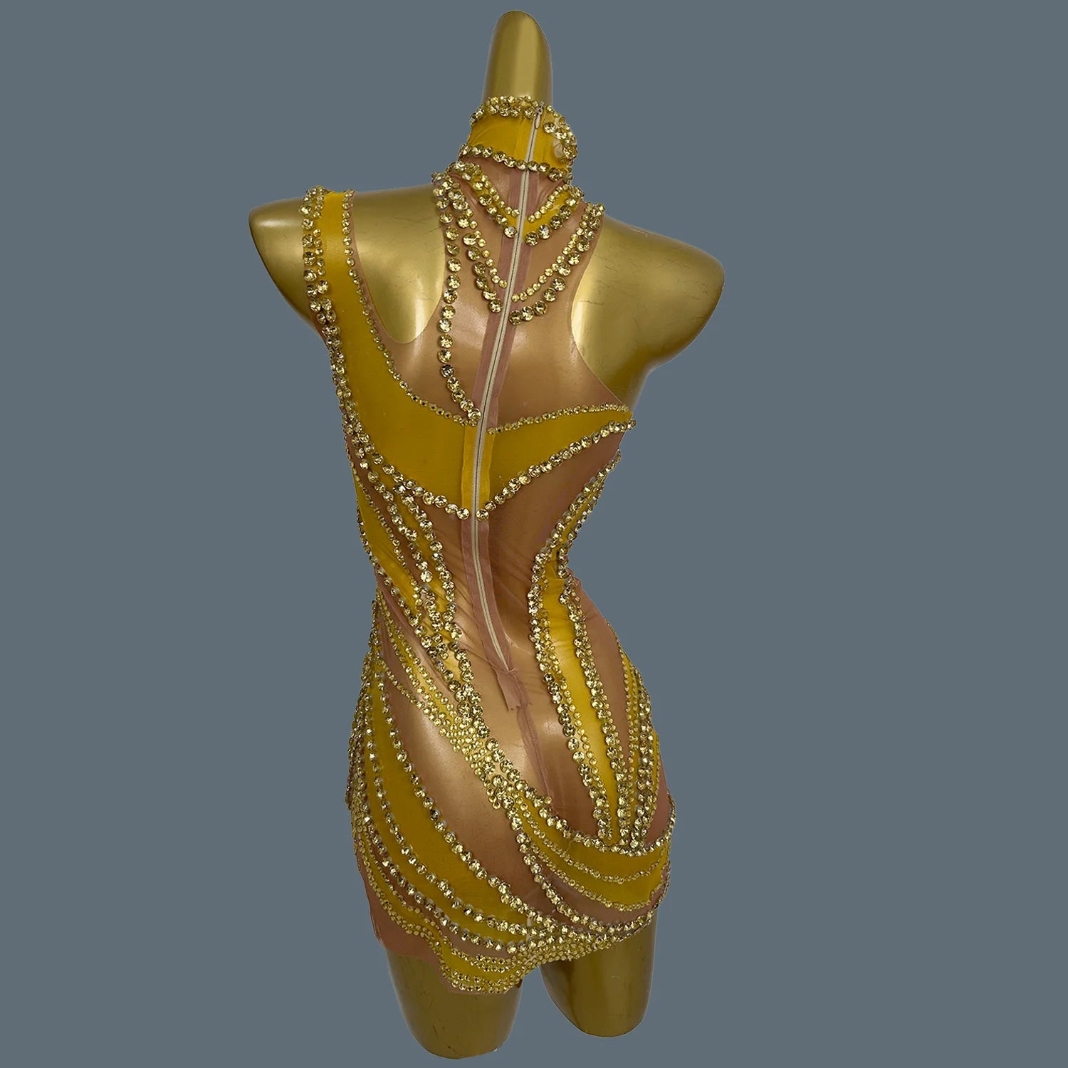 Short Dress Sparkly Rhinestone Evening