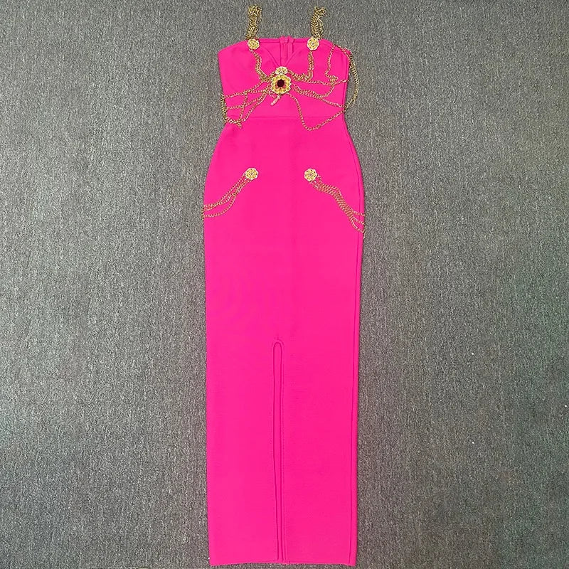 Black Rose Pink  Bodycon Dress