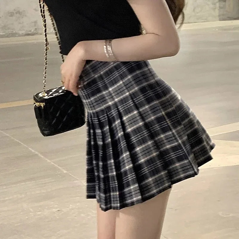 Plaid Half Length Skirt