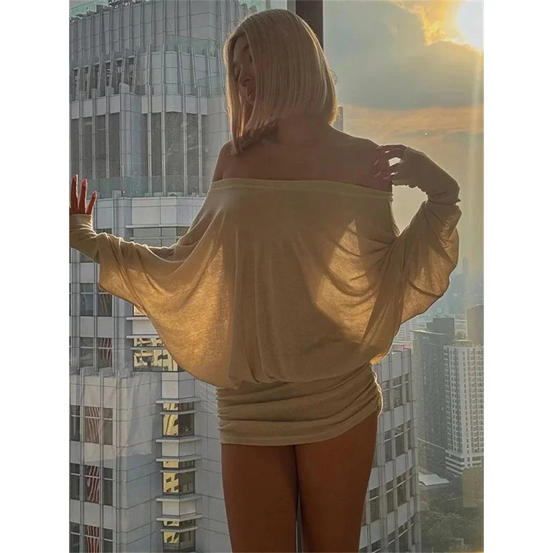 Backless Patchwork Mini Dress