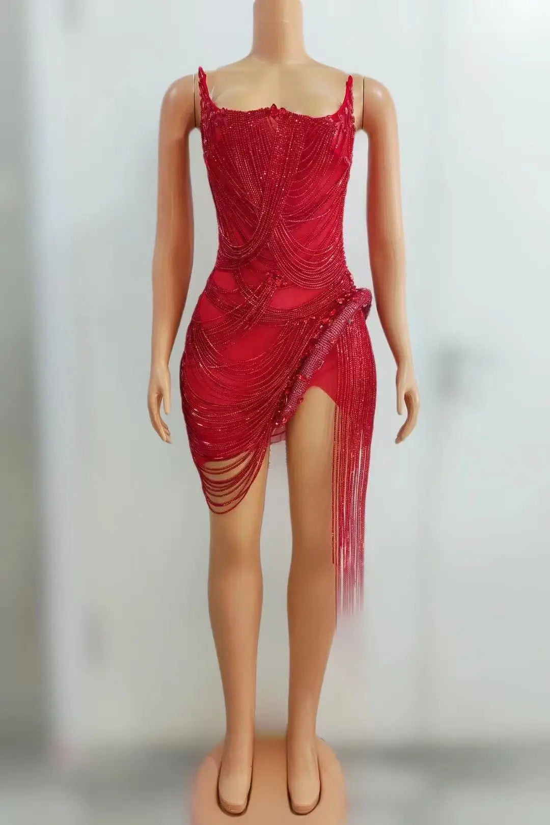 Sexy Rhinestone Party Dress