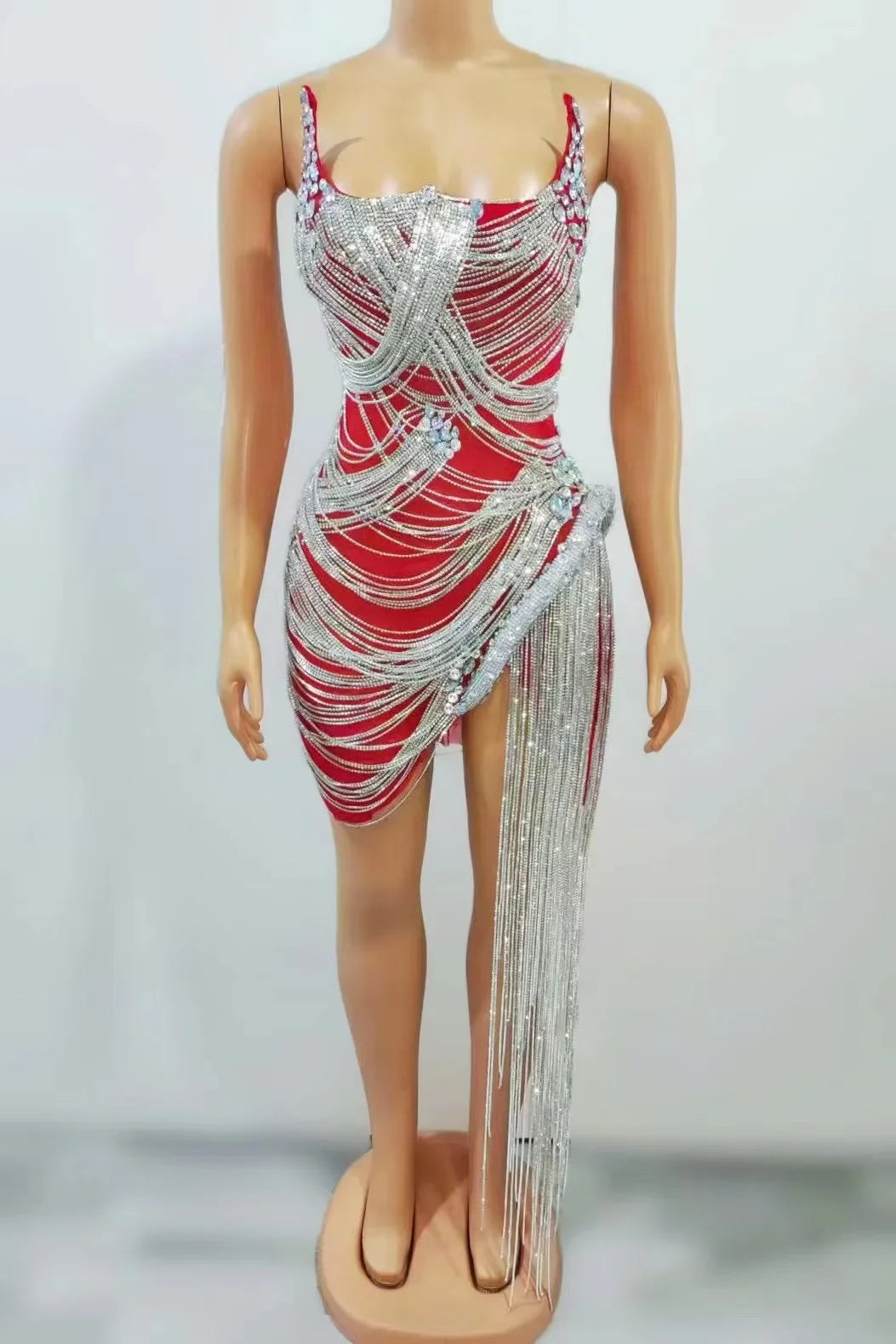 Sexy Rhinestone Party Dress