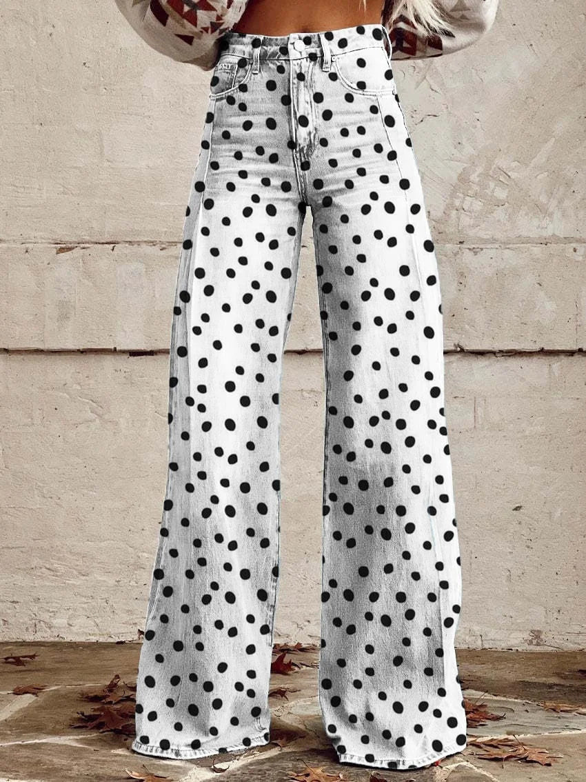 Plus Size Women’s Denim Casual Pants
