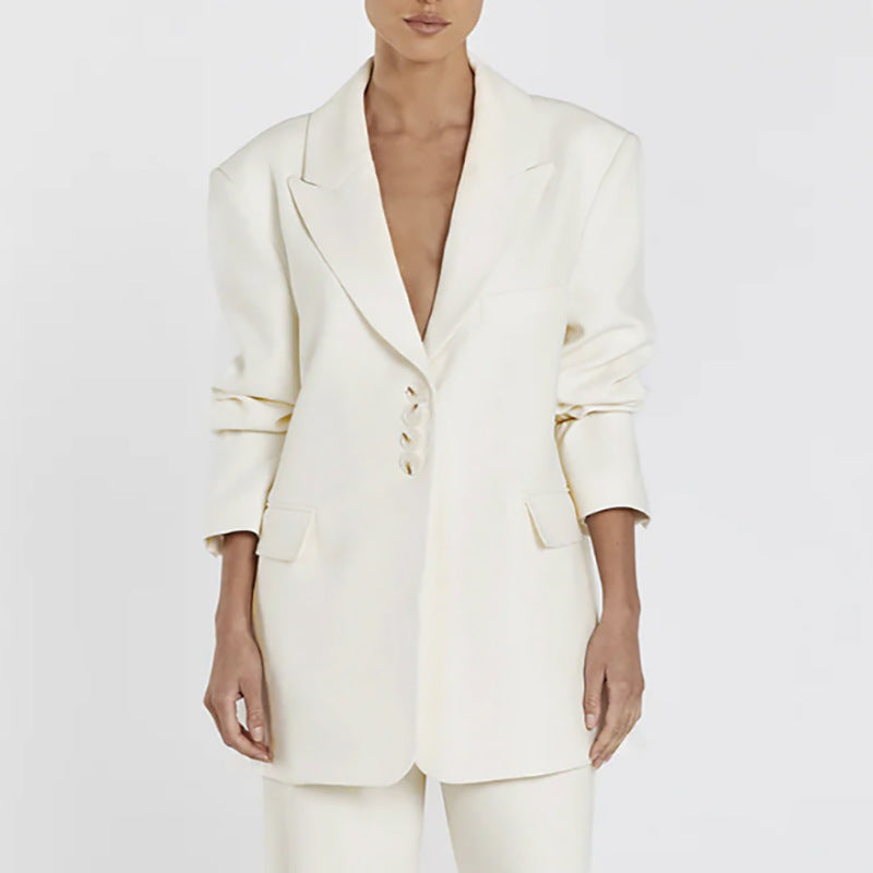 Professional Women's Suit - Solid Color
