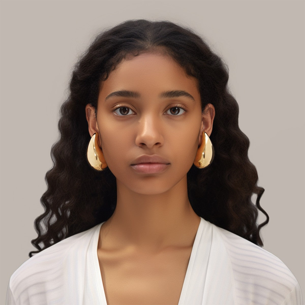 Luxury 18K Copper Drop Earrings Women