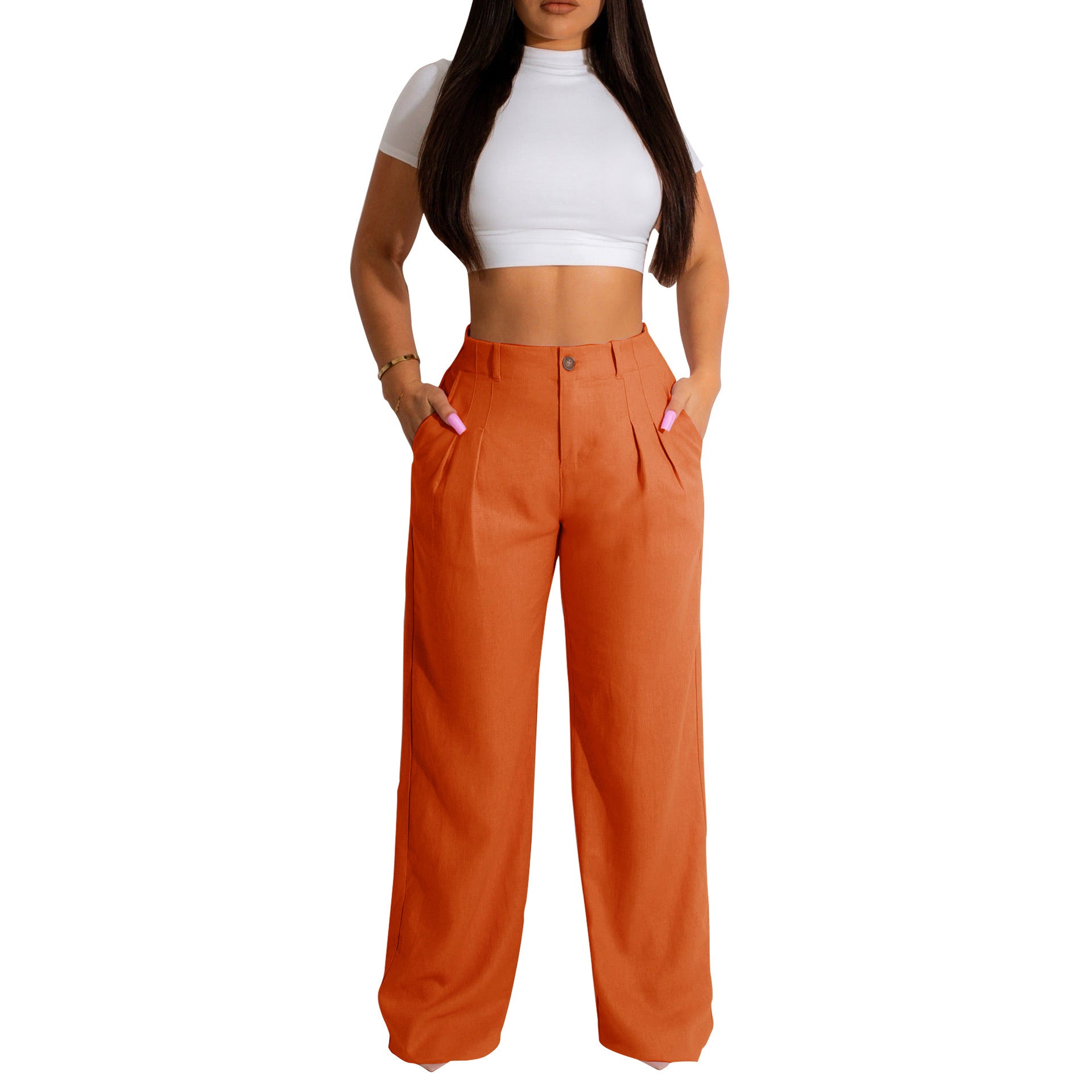 Breathable Cotton Linen Casual Pants