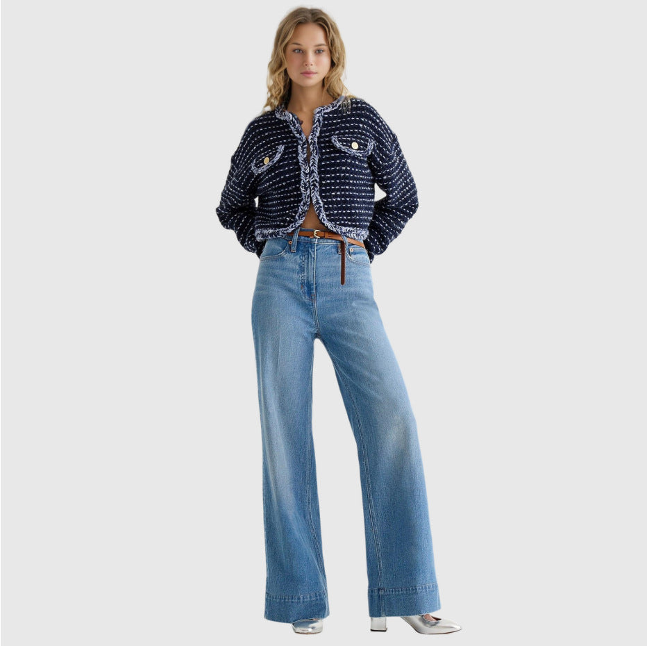 Fashion Loose Elastic Trousers Jeans