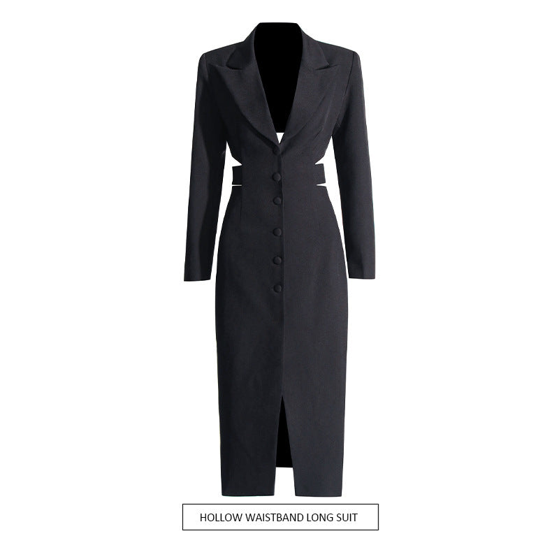 Long Shirt Solid Autumn Coat Suit
