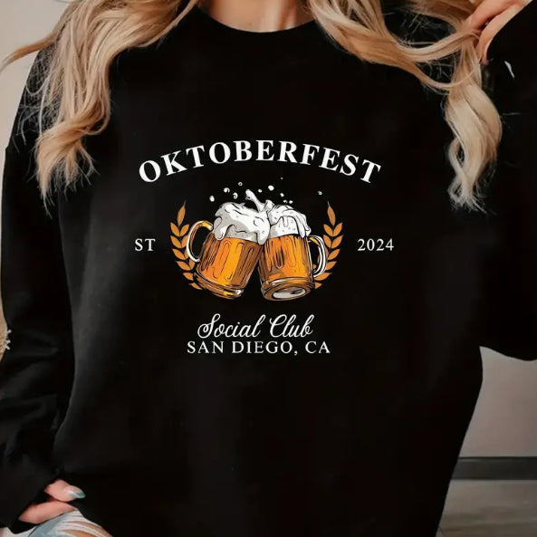 Printed Fleece Hoodie for Women