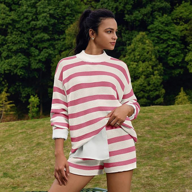Striped Long Sleeve 2-Piece Set