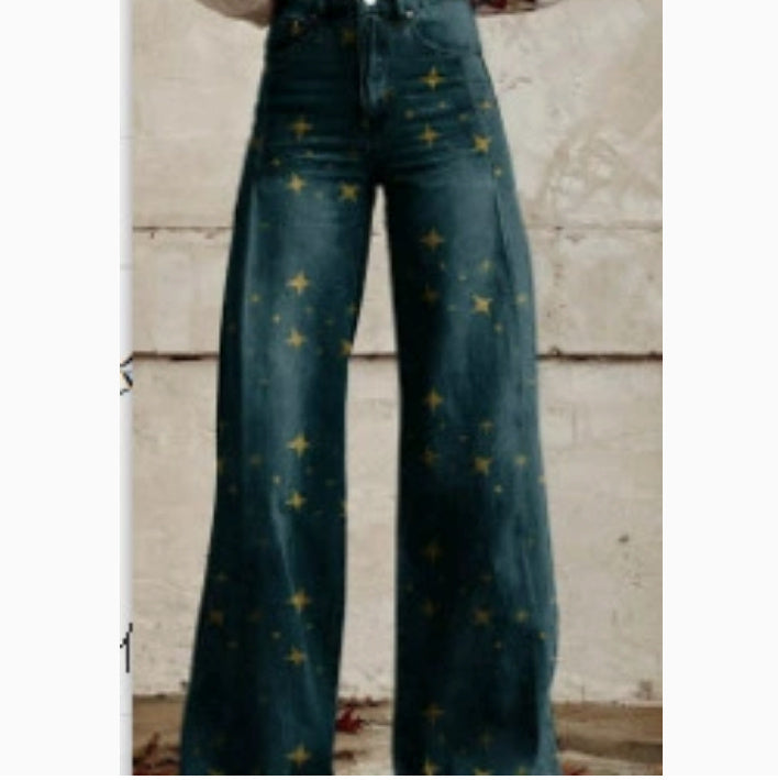 Wide-Leg Thermal Jeans