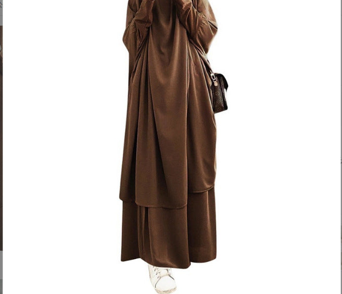 Hooded Bat Dress Two-piece Set