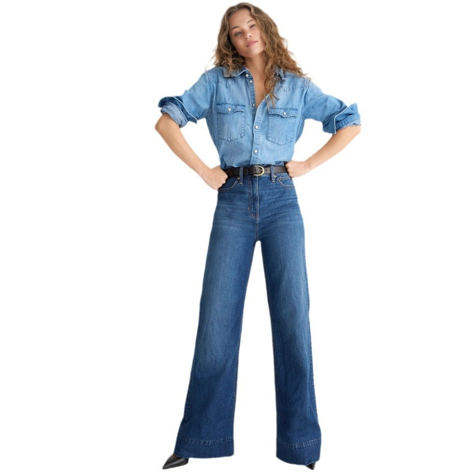 Fashion Loose Elastic Trousers Jeans