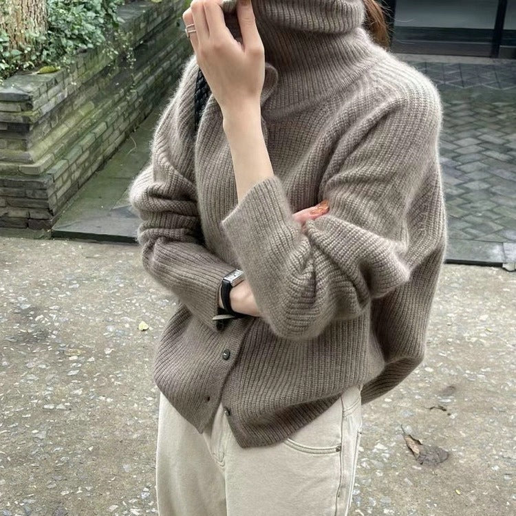Loose Knitted Cardigan Women's Sweater