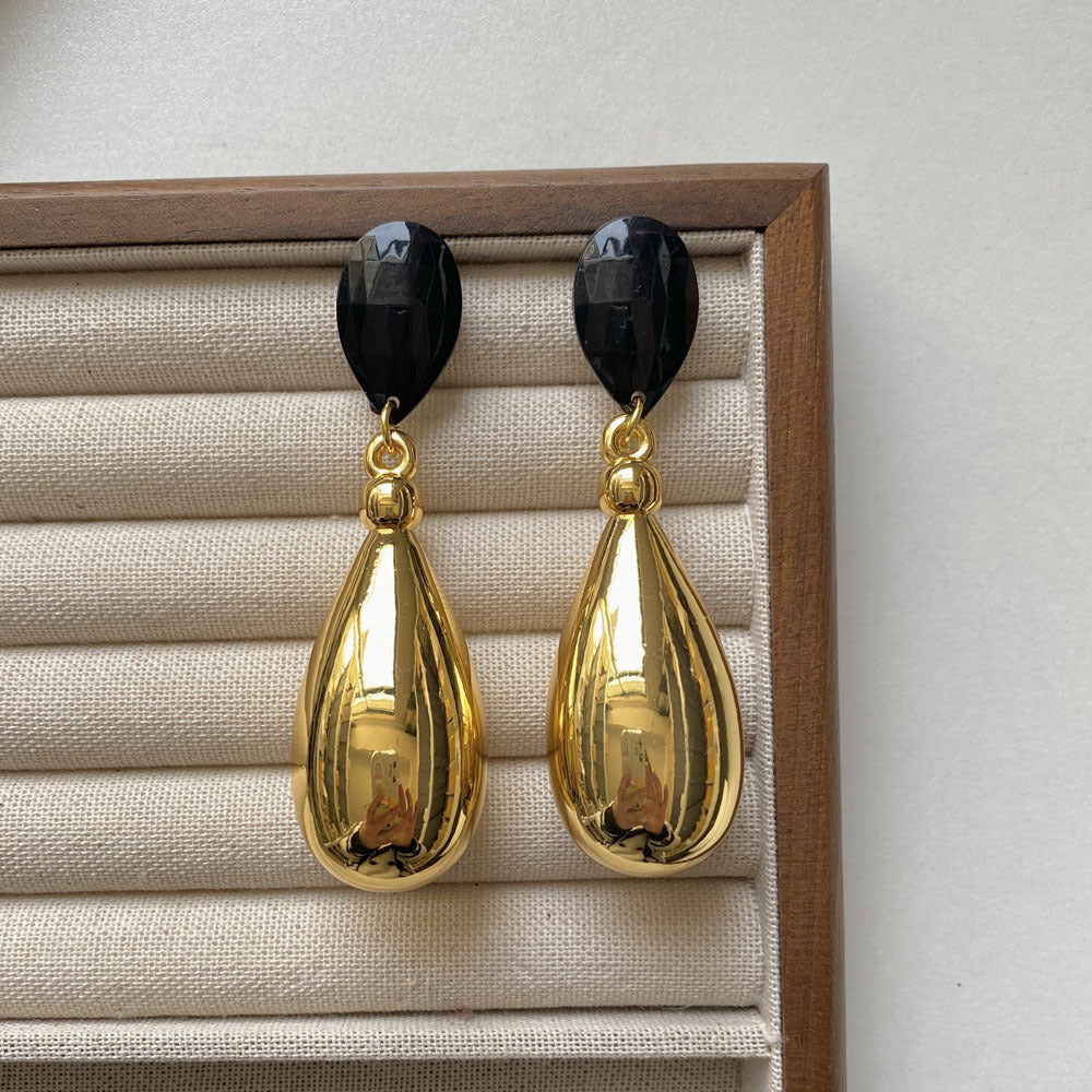 Women Cold Style Water Drop Earrings
