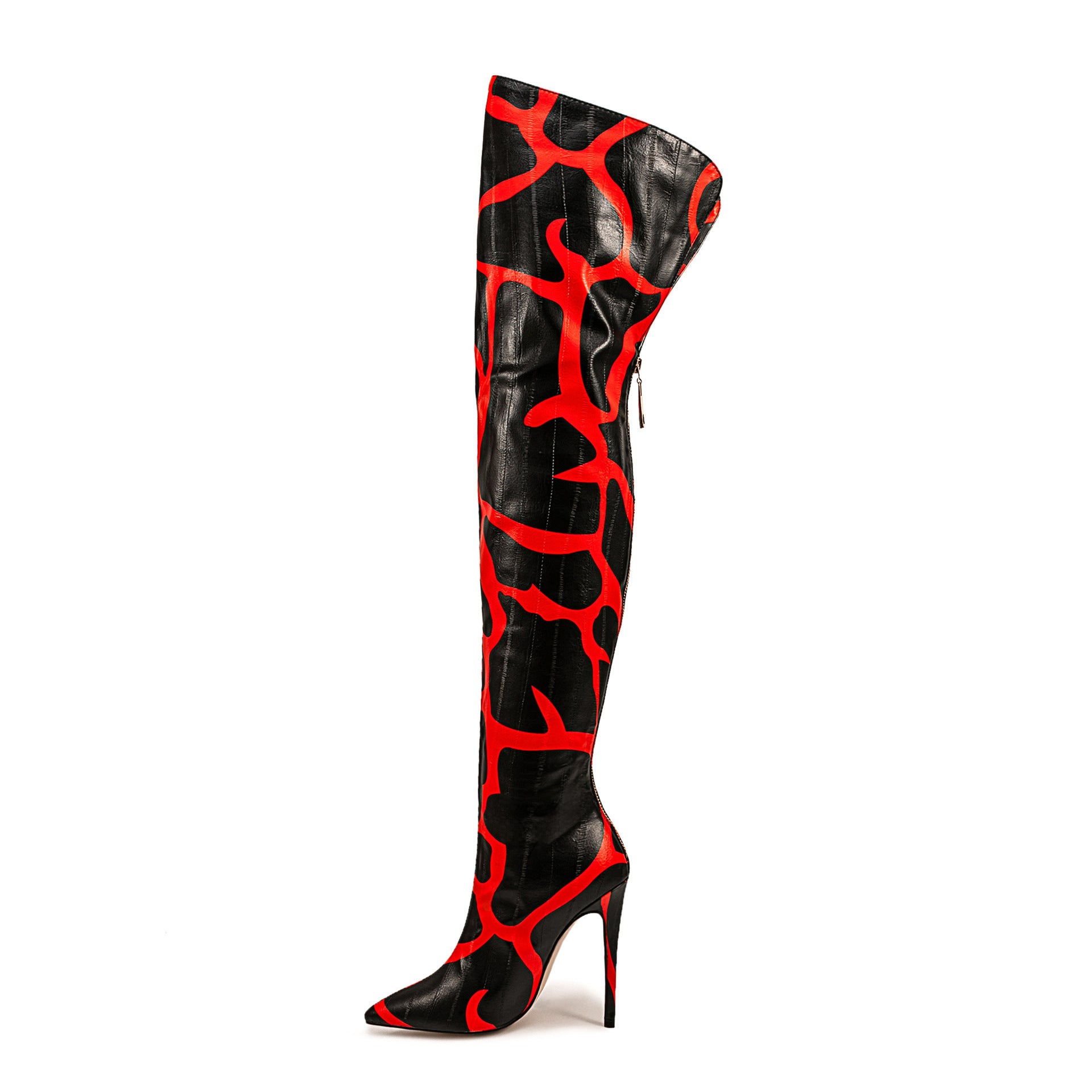 Pointed-toe Stiletto-heeled Over-the-knee Boots
