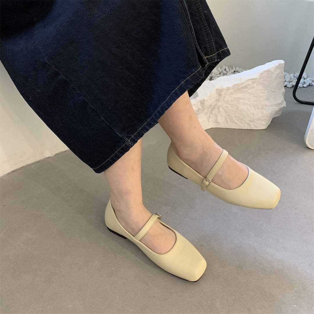 French Style Versatile Low Heel Shoes