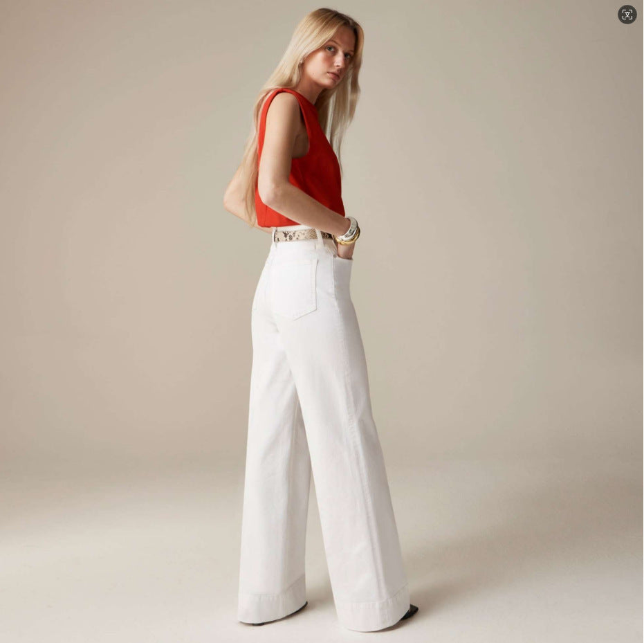 Fashion Loose Elastic Trousers Jeans