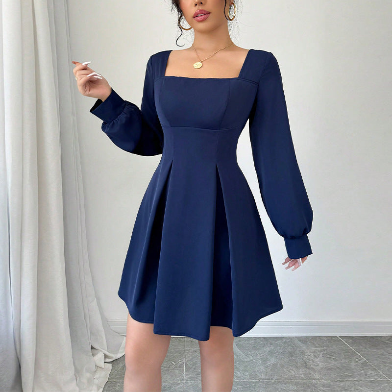 Square Neck A-Line Dress