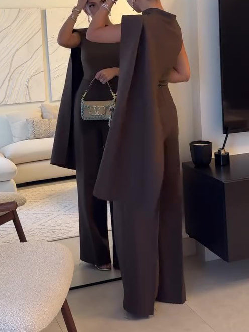 Brown Scarf  Jumpsuits