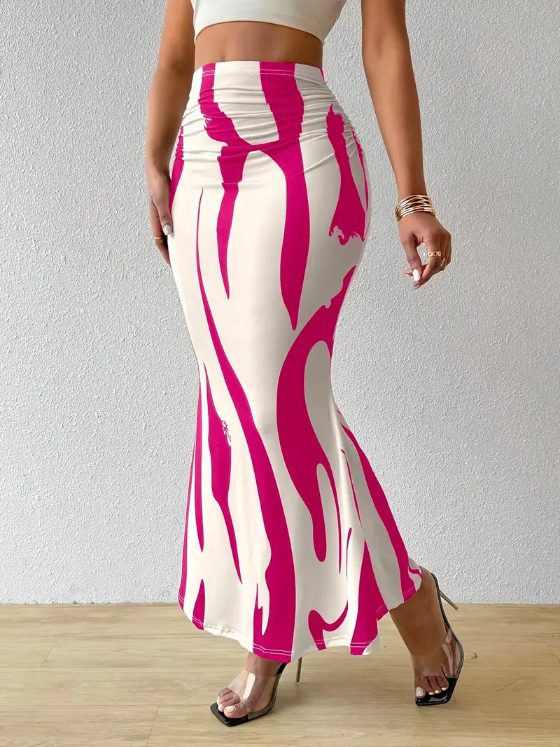 Zebra Print Slim Fit Dress