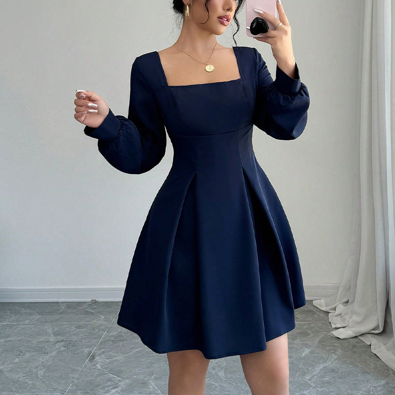 Square Neck A-Line Dress