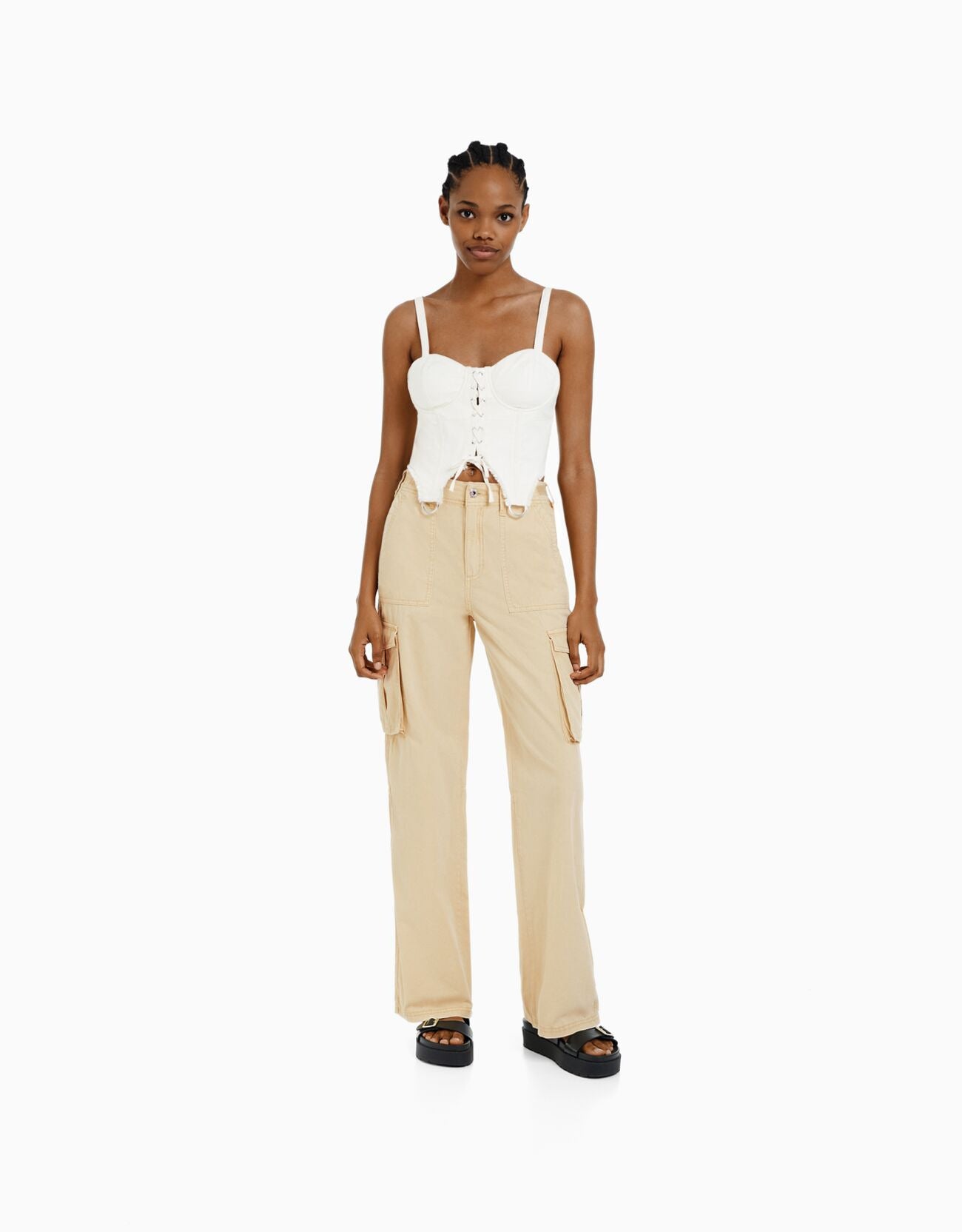 Casual Nipped Waist Pants