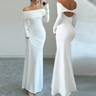 Women's  Off-shoulder Fashion Slim
