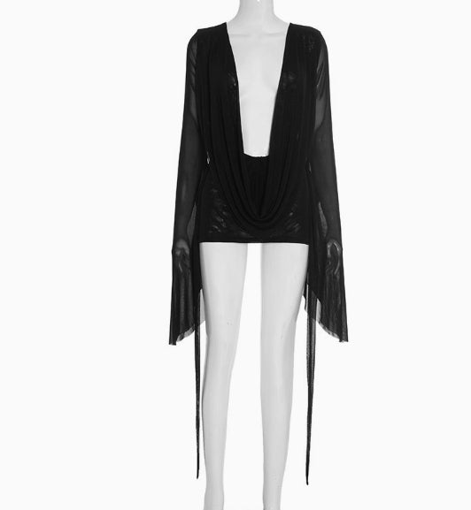 sheer swing dress Custom Made To Order Ruffle Mock Neck Smocked Waist Swing Dress plus 1x-10x Y730