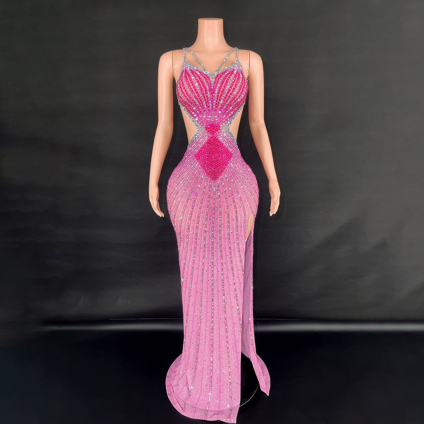 Shiny Diamond Bodycon Party Dress