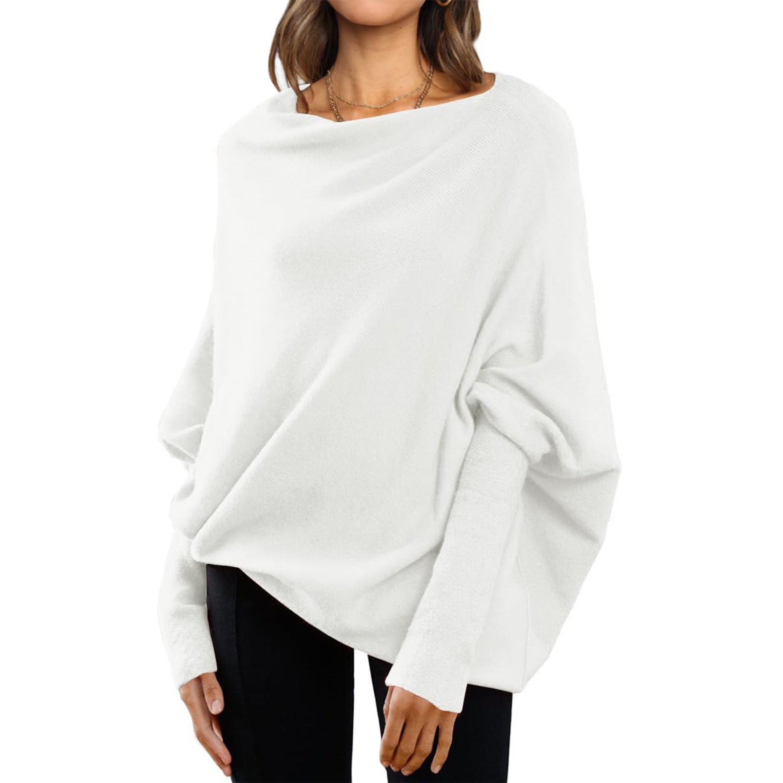 Loose Bat Sleeve Sweater